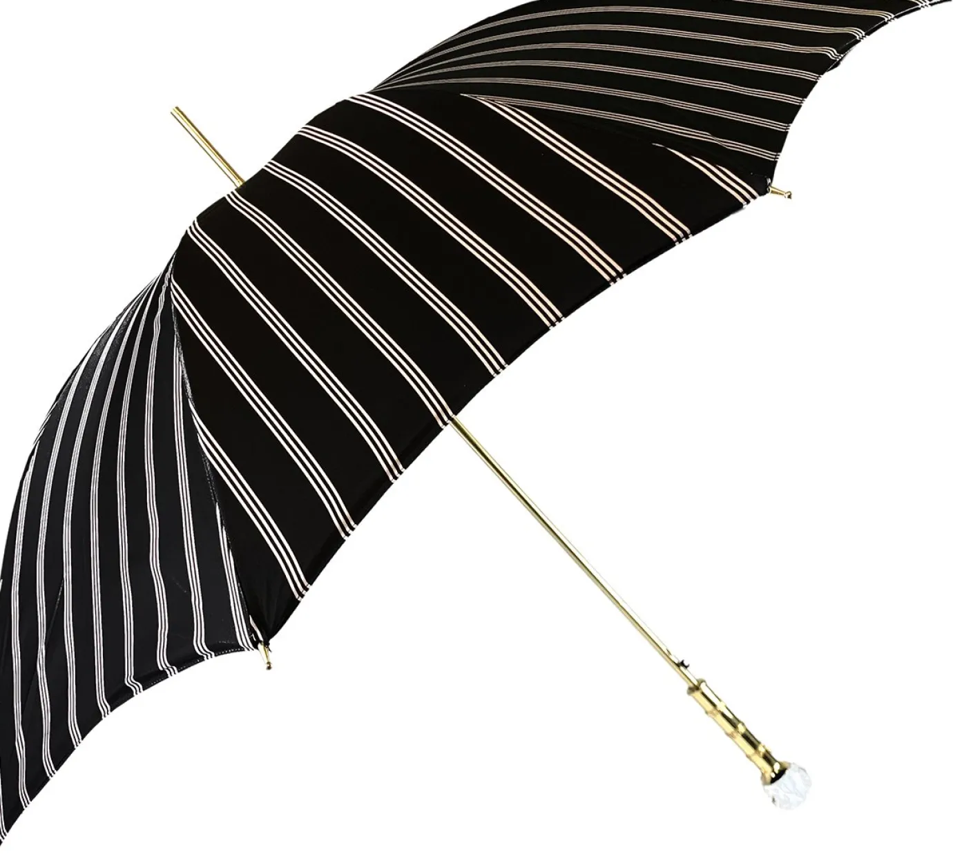 Il Marchesato Black And Light Grey Striped Umbrella Best