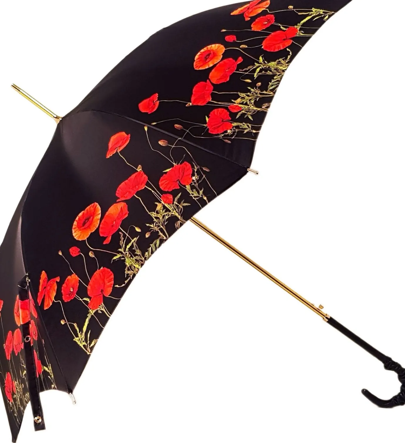 Il Marchesato Black and Red - Poppies Umbrella Best