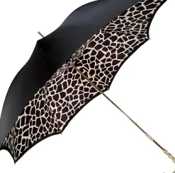 Il Marchesato Black And White Pattern Plaid Double Cloth Umbrella Clearance