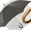 Il Marchesato Black and White striped Classic Umbrella New