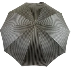 Il Marchesato Black and White striped Classic Umbrella New