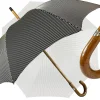 Il Marchesato Black&White umbrella with Malacca Wood hand-curved New
