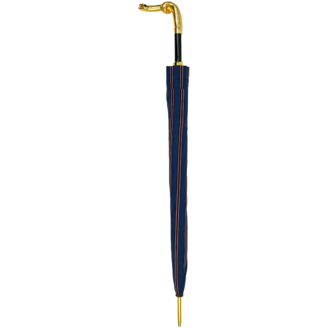 Il Marchesato Blue & Bordeaux Striped Gold Snake Umbrella Outlet