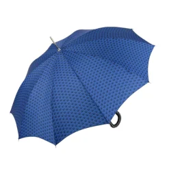 Il Marchesato Blue Umbrella with Textured Scales and Rock-Style Studded Handle Discount
