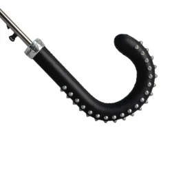 Il Marchesato Blue Umbrella with Textured Scales and Rock-Style Studded Handle Discount