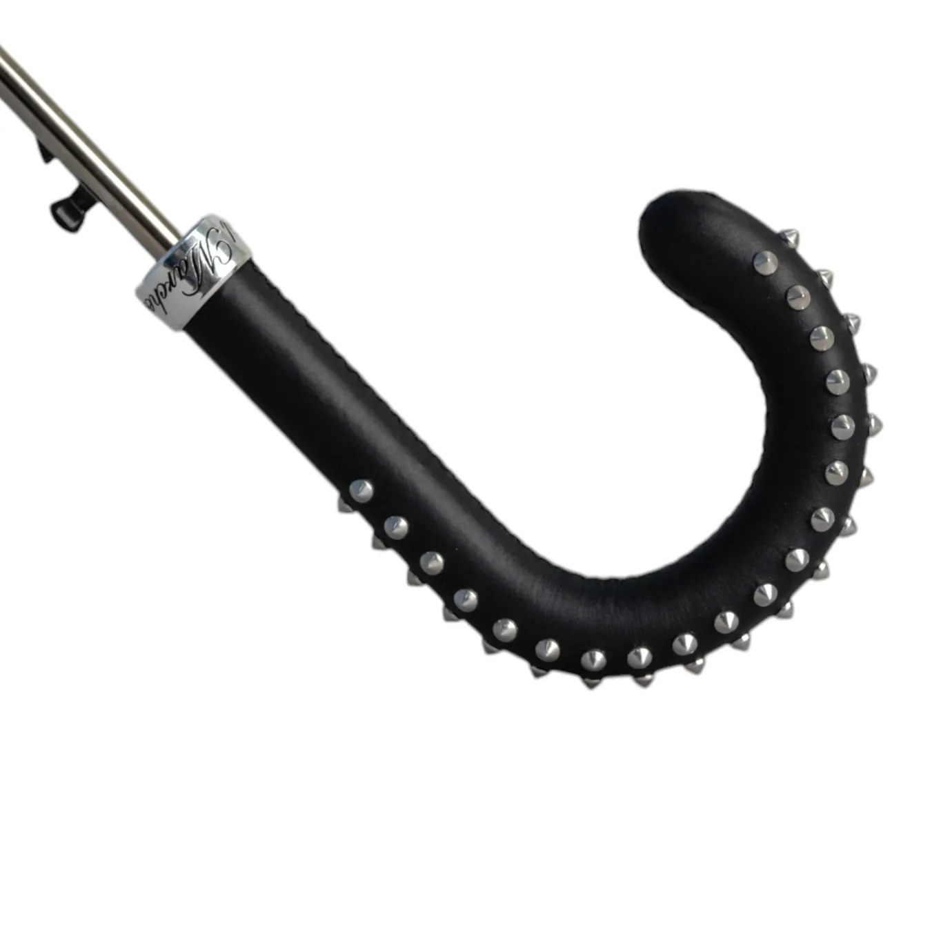 Il Marchesato Blue Umbrella with Textured Scales and Rock-Style Studded Handle Discount