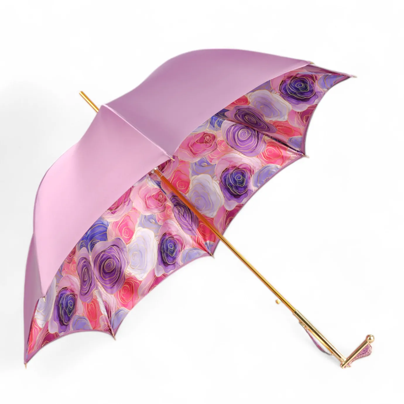 Il Marchesato Blushing Elegance: Pink Umbrella with Delicate Floral Accents Best