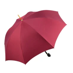 Il Marchesato Bold Burgundy Umbrella with Artisan Skull Handle for a Unique Style Fashion