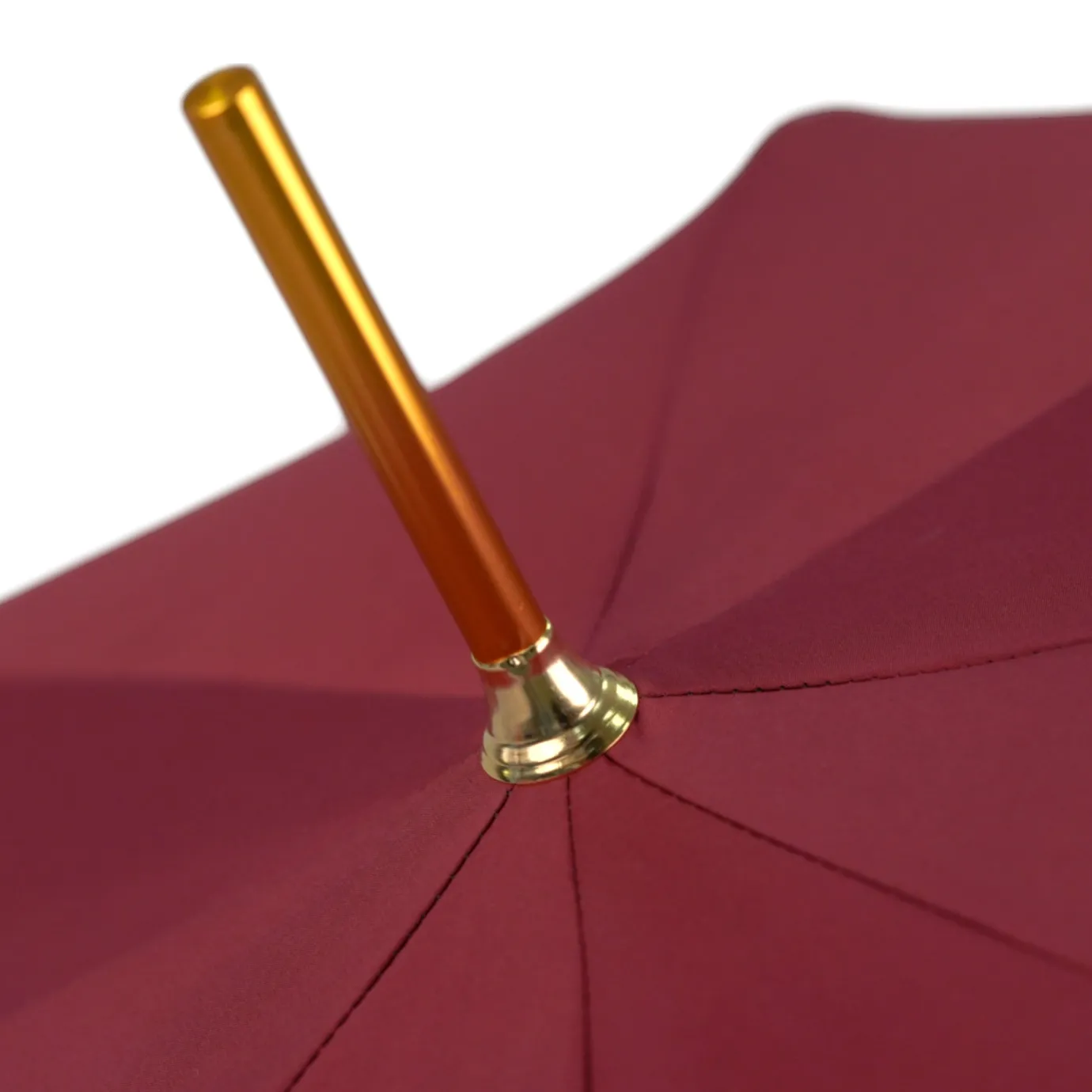 Il Marchesato Bold Burgundy Umbrella with Artisan Skull Handle for a Unique Style Fashion