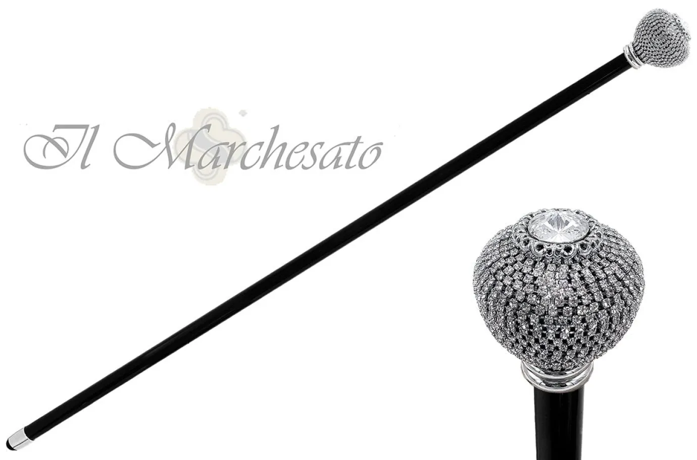 Il Marchesato Brilliant round Knob with thousand crystals New
