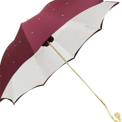 Il Marchesato Burgundy Luxury Women's Umbrella New