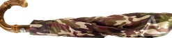 Il Marchesato Camouflage Umbrella Folding With Bamboo Handle New