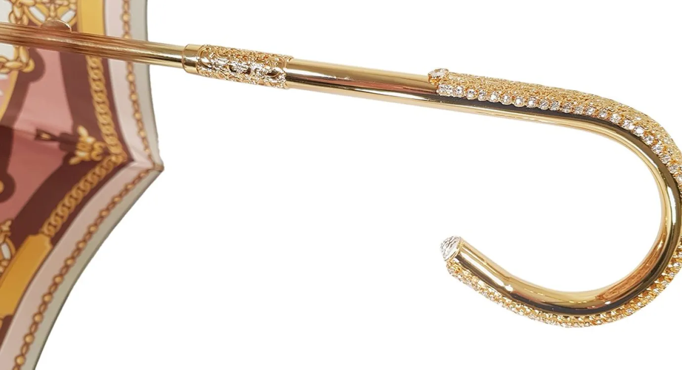 Il Marchesato Charming Double Cloth Woman's Umbrella Exclusive Design by il Marchesa Fashion