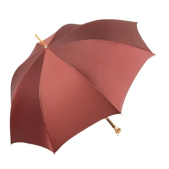 Il Marchesato Chic Companion: Red Umbrella with Gold Chihuahua Handle Hot