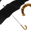Il Marchesato Classic Automatic Black Umbrella With Whanghee Handle Discount