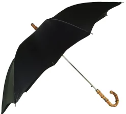 Il Marchesato Classic Automatic Black Umbrella With Whanghee Handle Discount