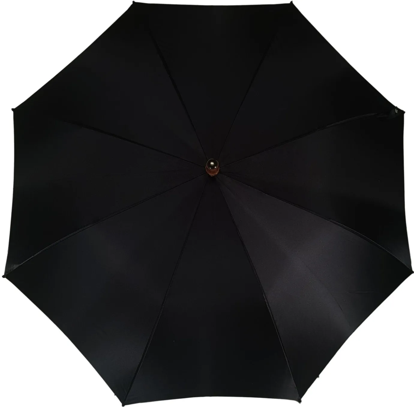 Il Marchesato Classic Automatic Black Umbrella With Whanghee Handle Discount