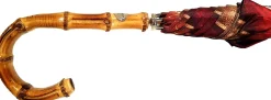 Il Marchesato Classic Striped Men's Umbrella - Bamboo Handle - New Exclusive Design Best Quality handcrafted in Italy Best