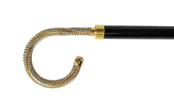 Il Marchesato Collectible Walking stick embellished with Acquamarine crystal Outlet