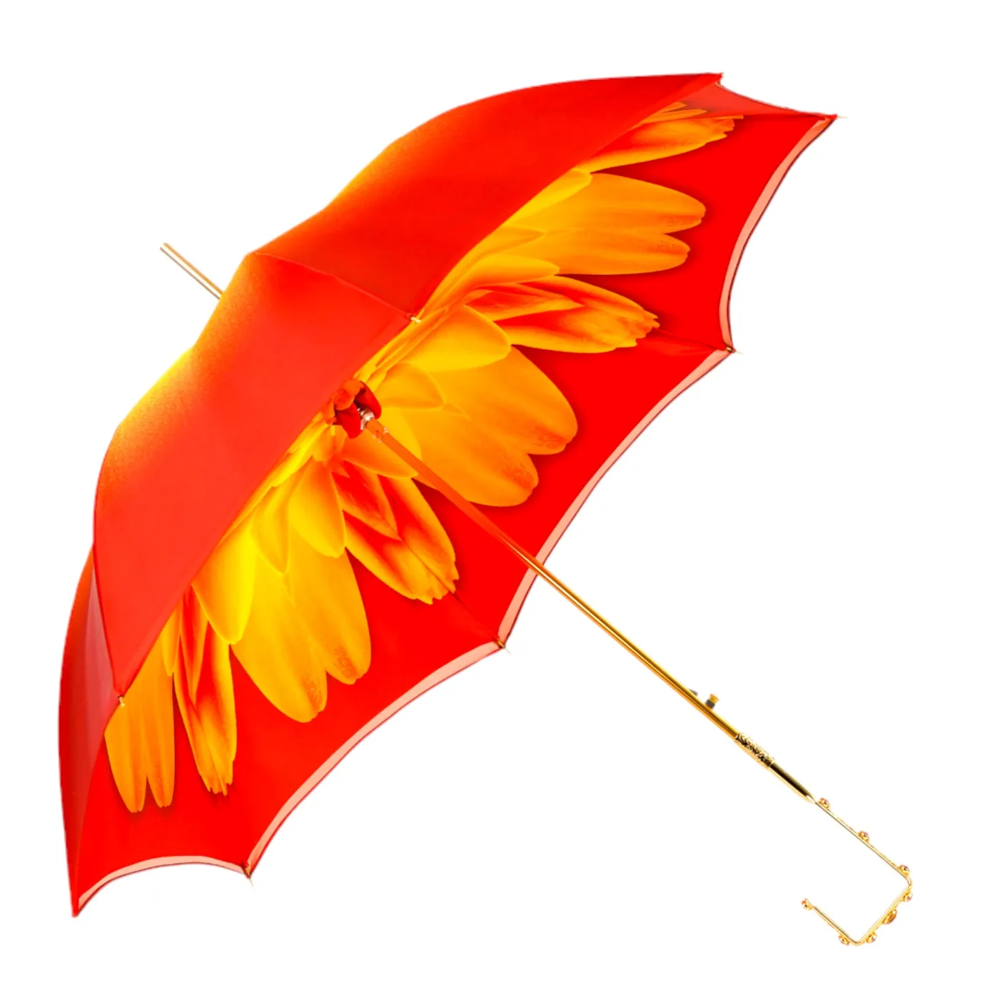 Il Marchesato Colorful Handcrafted Umbrella with Flower, Made in Italy Clearance