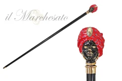 Il Marchesato Colorful "Testa di moro" Walking stick - Woman Outlet