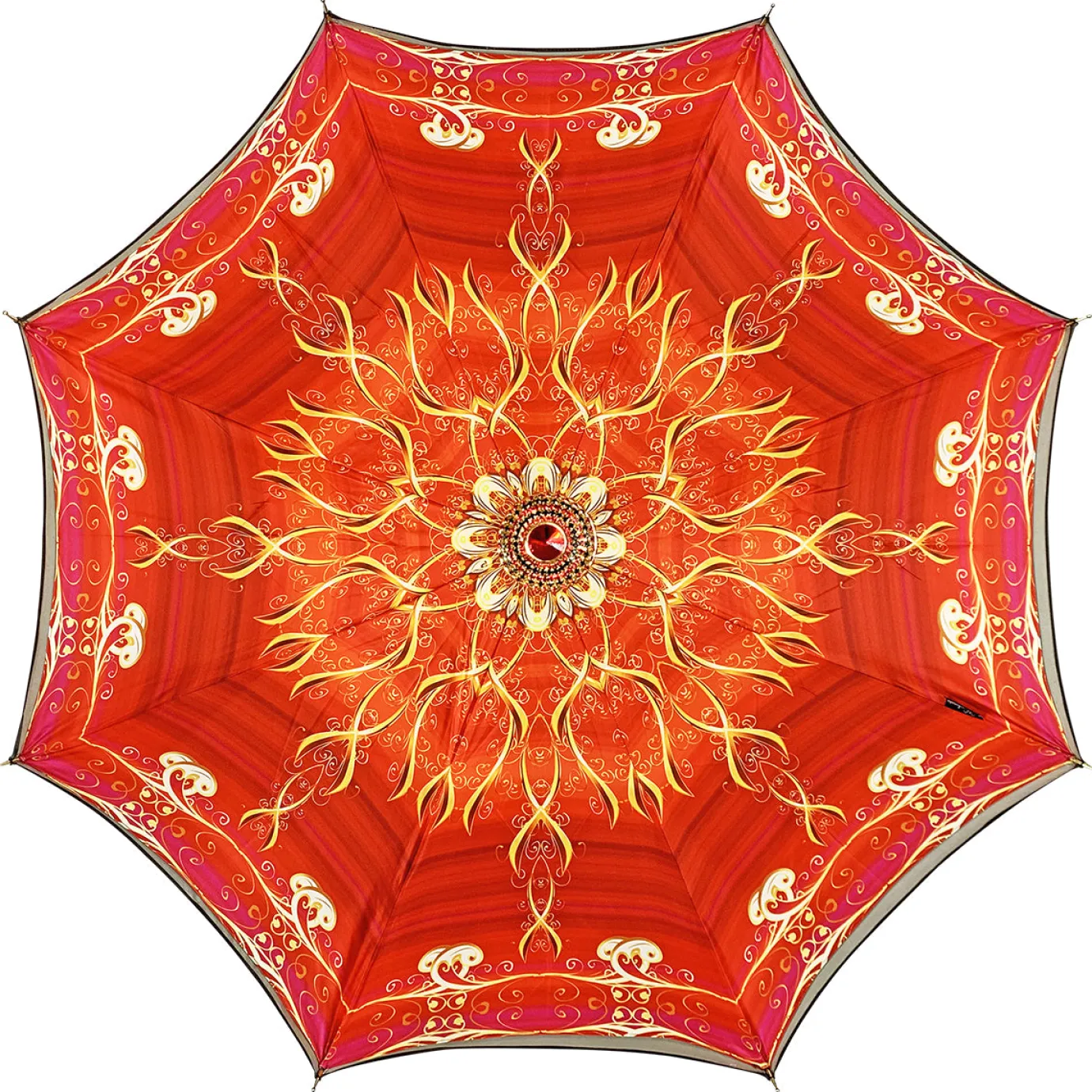 Il Marchesato Cream and red umbrella with exclusive design Clearance