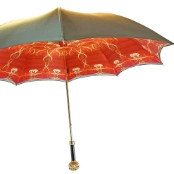 Il Marchesato Cream and red umbrella with exclusive design Clearance