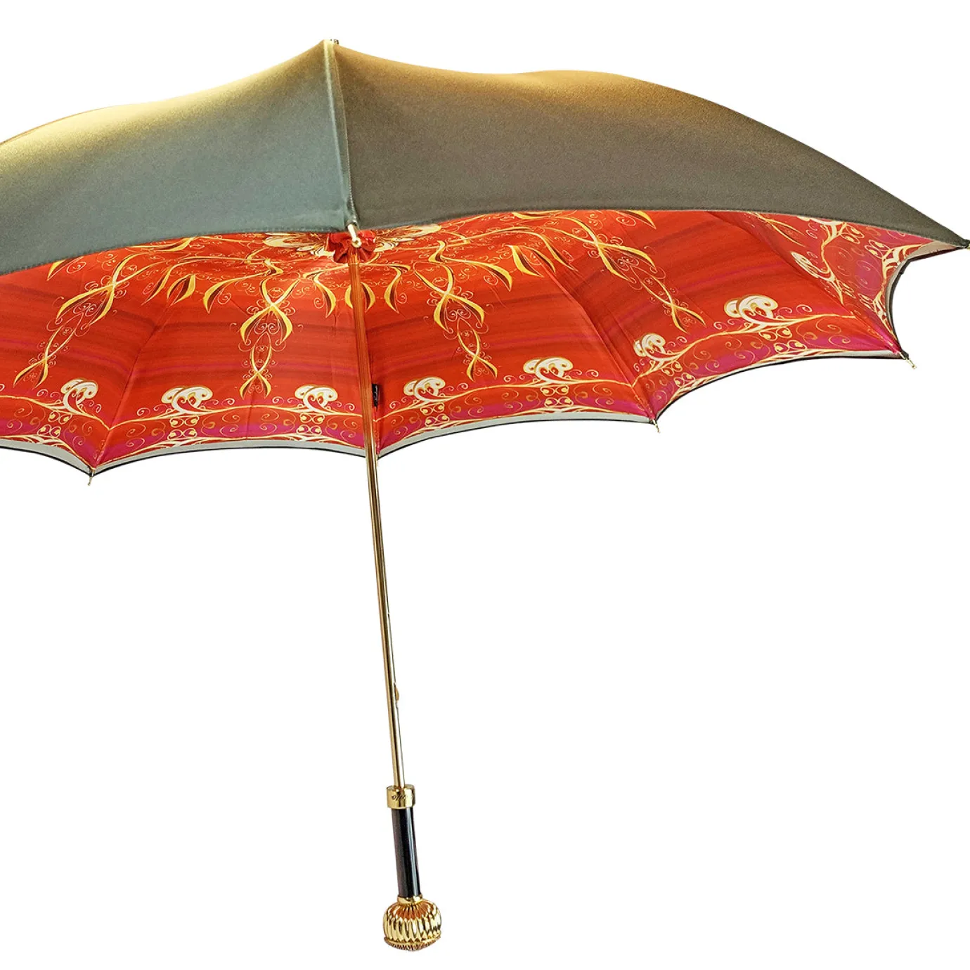 Il Marchesato Cream and red umbrella with exclusive design Clearance