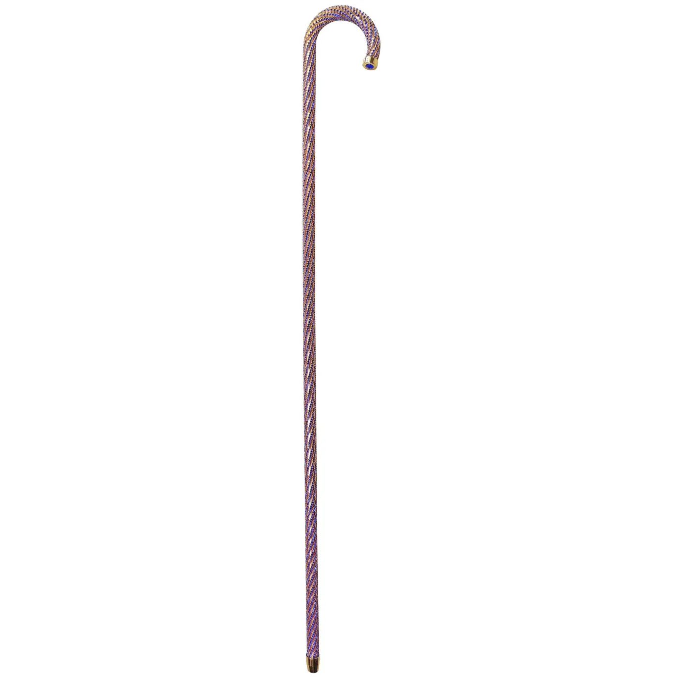Il Marchesato Crook Walking Cane Encrusted with Sapphire crystals Best