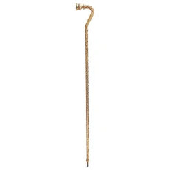 Il Marchesato Crook Walking Cane Encrusted with white crystals Fashion