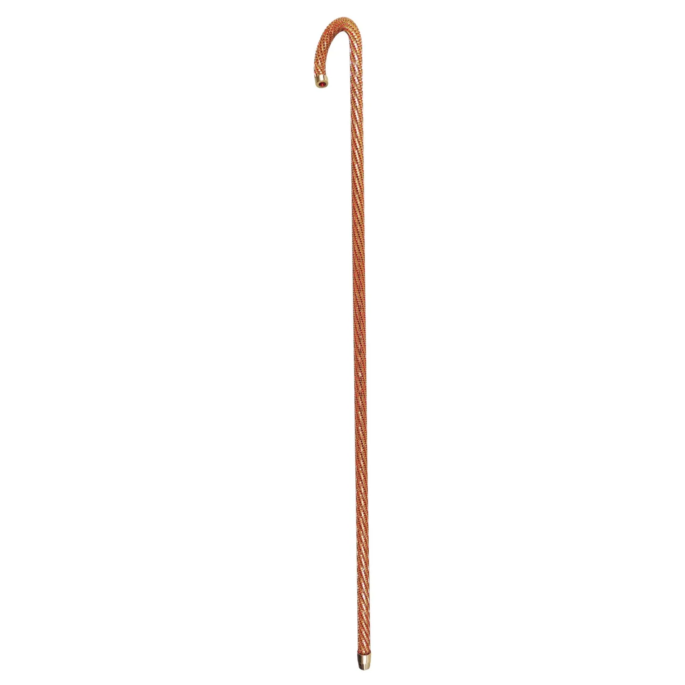 Il Marchesato Crook Walking Cane Encrusted with Siam crystals Discount