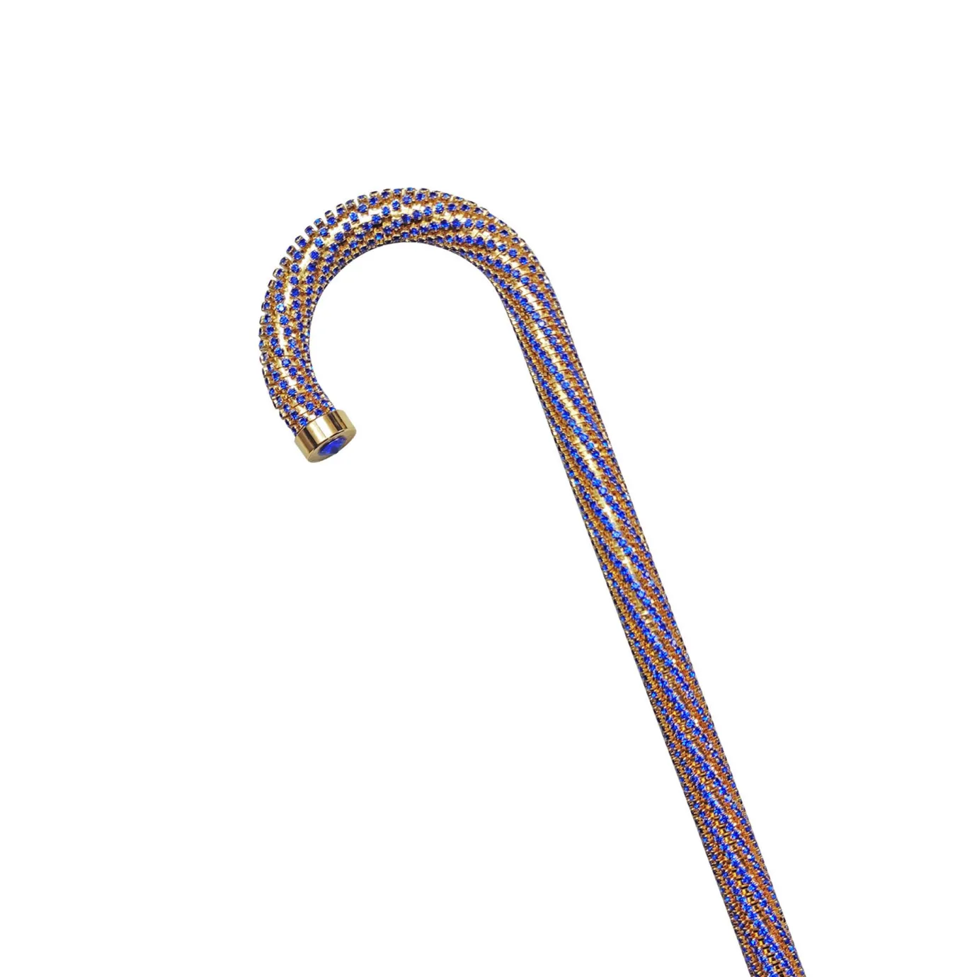 Il Marchesato Crook Walking Cane Encrusted with Sapphire crystals Best