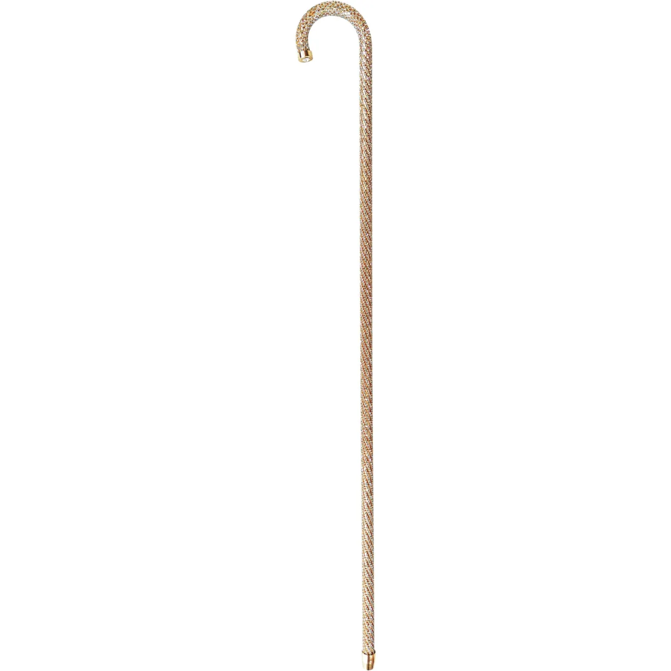 Il Marchesato Crook Walking Cane Encrusted with Aquamarine crystals Sale