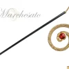 Il Marchesato Curl Walking stick with crystals Hot