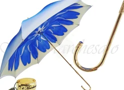 Il Marchesato Dahlia Blue Double Canopy - Luxury Ladies Umbrella Fashionable Umbrella From ilMarchesato Hot