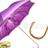 Il Marchesato Dahlia Purple Double Canopy - Luxury Ladies Umbrella ilMarchesato Italian Fashion Designer Best