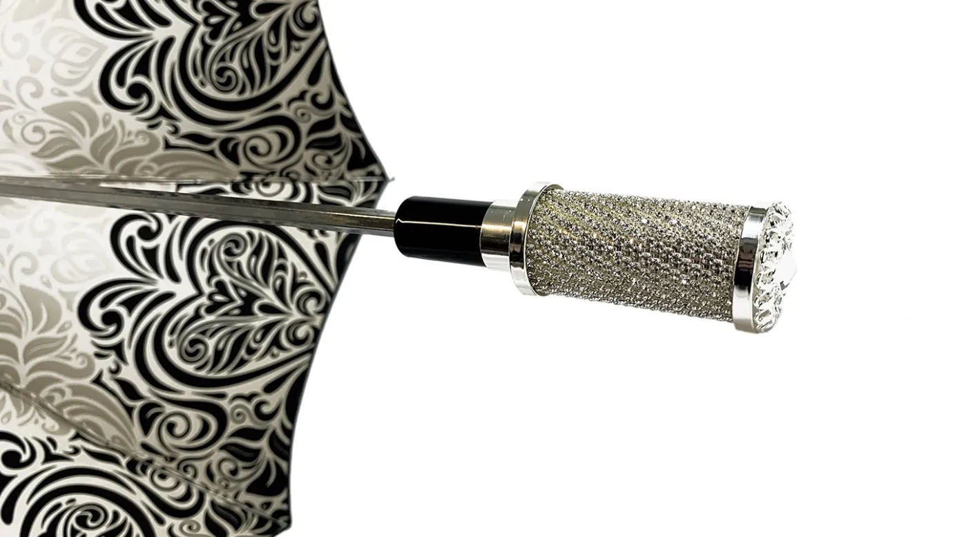 Il Marchesato Damask Black and white with hundreds of crystals Best