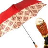 Il Marchesato Damask Splendor: Exclusive Umbrella with Damask Design in Amaranth Col Sale