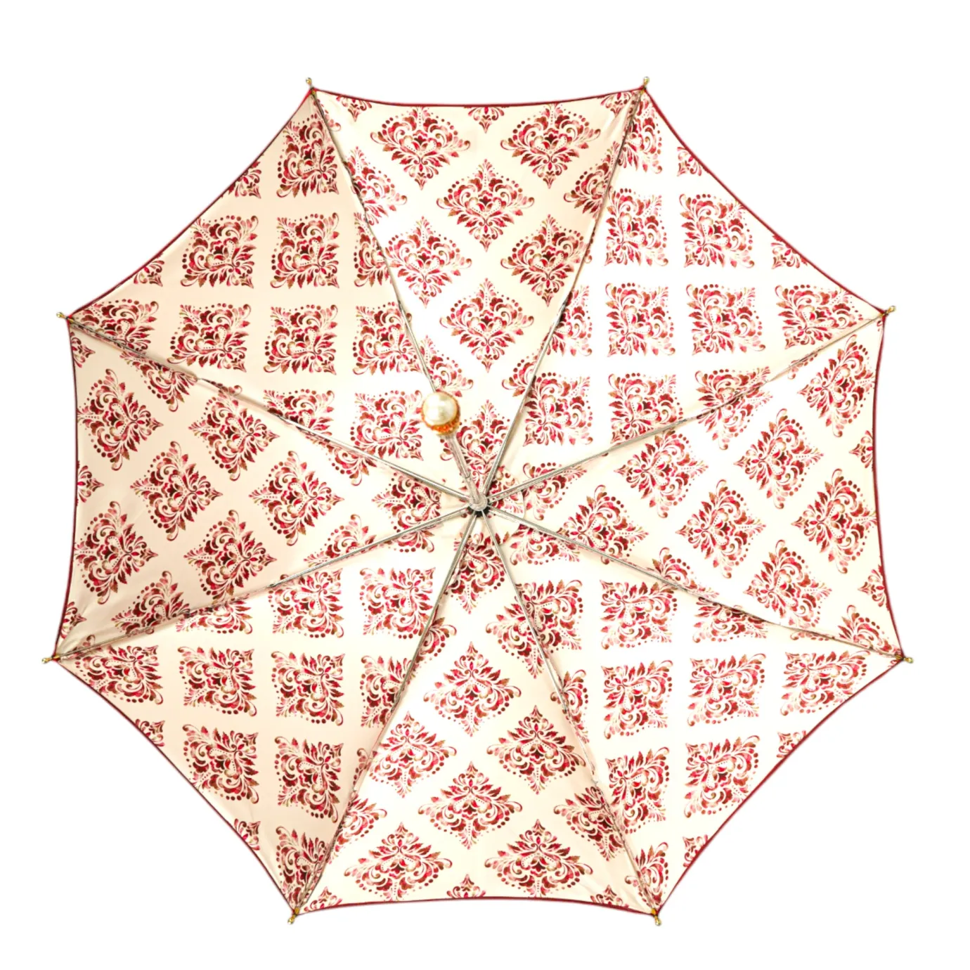 Il Marchesato Damask Splendor: Exclusive Umbrella with Damask Design in Amaranth Col Sale