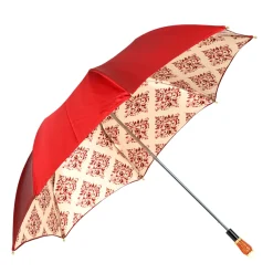 Il Marchesato Damask Splendor: Exclusive Umbrella with Damask Design in Amaranth Col Sale