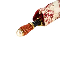Il Marchesato Damask Splendor: Exclusive Umbrella with Damask Design in Amaranth Col Sale