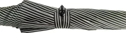 Il Marchesato Double Cloth Men's Black Striped Umbrella Hot
