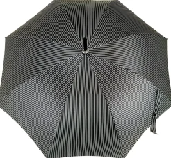 Il Marchesato Double Cloth Men's Black Striped Umbrella Hot