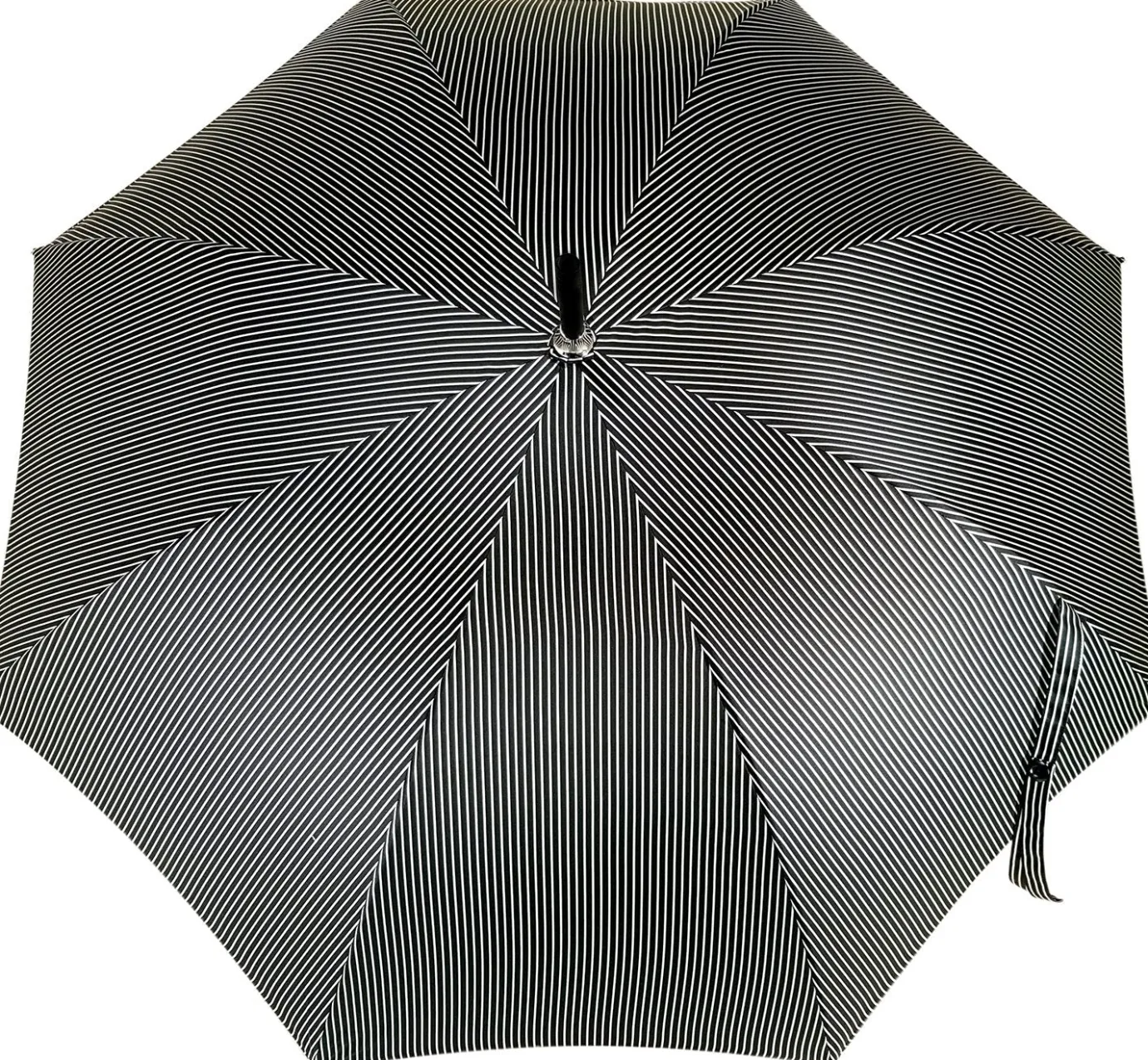 Il Marchesato Double Cloth Men's Black Striped Umbrella Hot