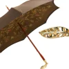 Il Marchesato Double Cloth Men's Umbrella - 24K Goldplated handle New