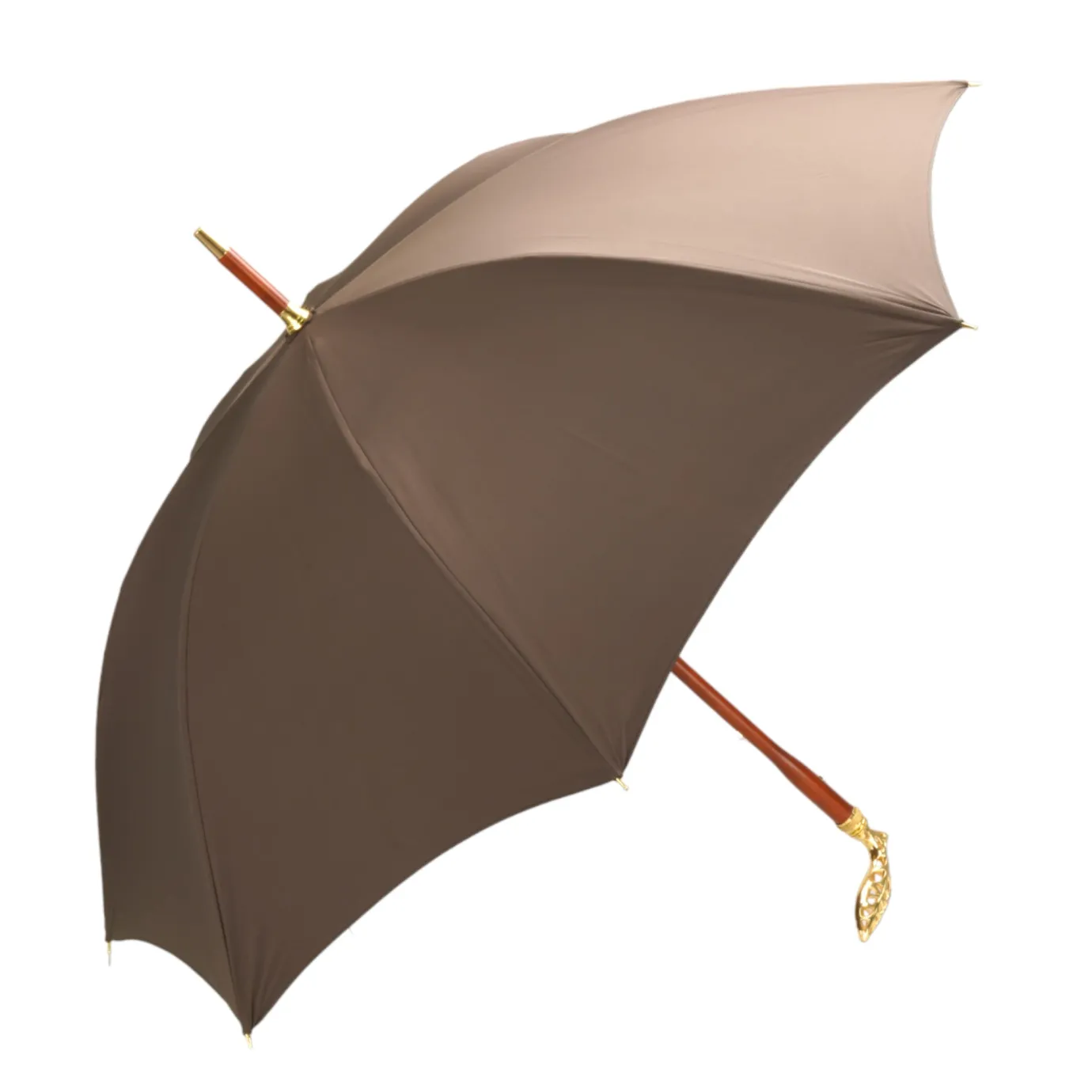 Il Marchesato Double Cloth Men's Umbrella - 24K Goldplated handle New