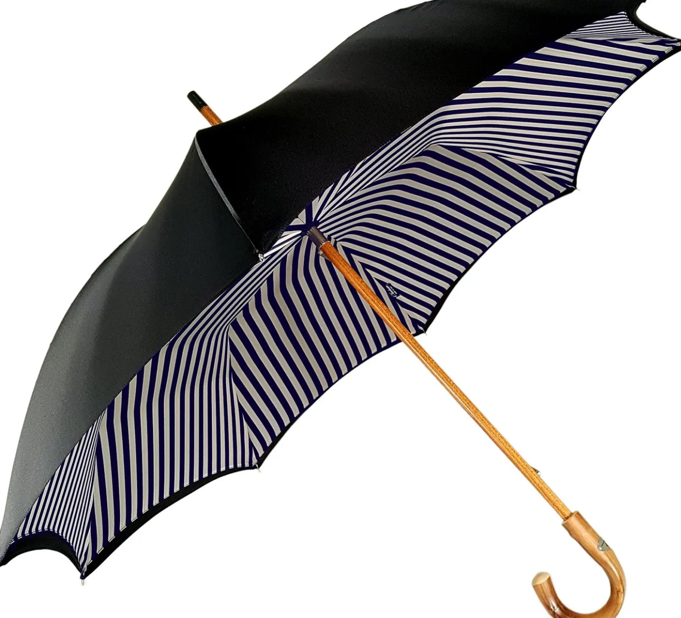 Il Marchesato Double Cloth Men's Umbrella - Blue Striped Design Online