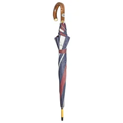 Il Marchesato Double Cloth Men's Umbrella - Grey and Striped Design Discount