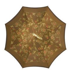 Il Marchesato Double Cloth Men's Umbrella - 24K Goldplated handle New