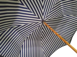 Il Marchesato Double Cloth Men's Umbrella - Blue Striped Design Online